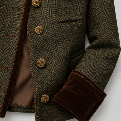 Women's Herringbone Tweed Jacket