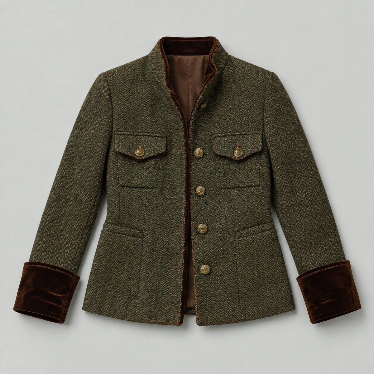 Women's Herringbone Tweed Jacket