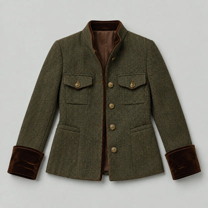Women's Herringbone Tweed Jacket