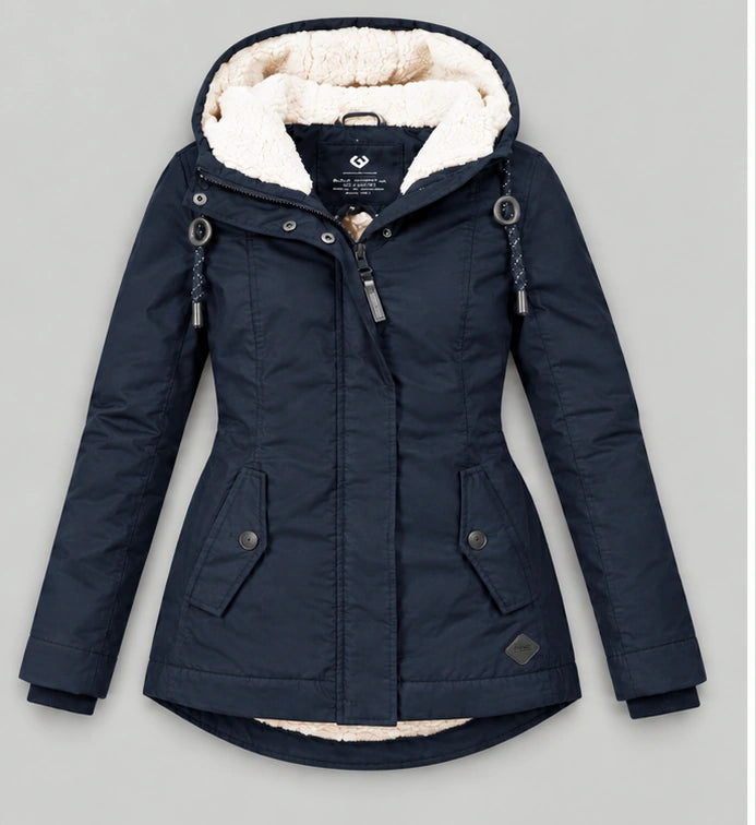 Sherpa-Lined Hooded Winter Parka