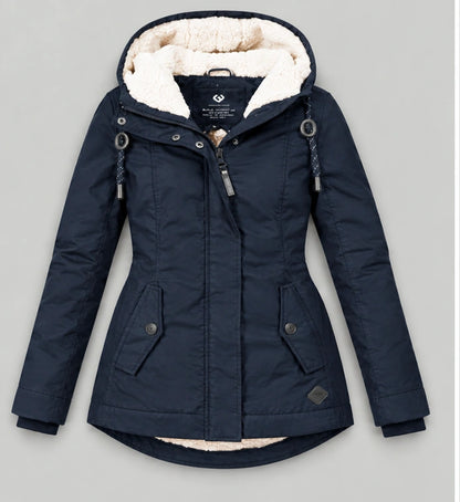 Sherpa-Lined Hooded Winter Parka