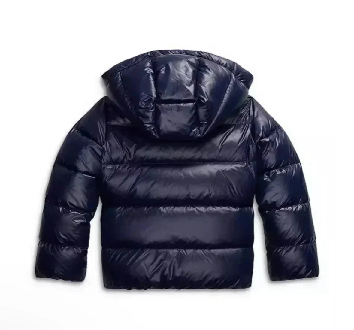 Quilted Hooded Jacket - Shiny Puffer Coat